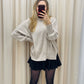 NEW WILLOW OVERSIZED SWEATER (HEATHER BEIGE)