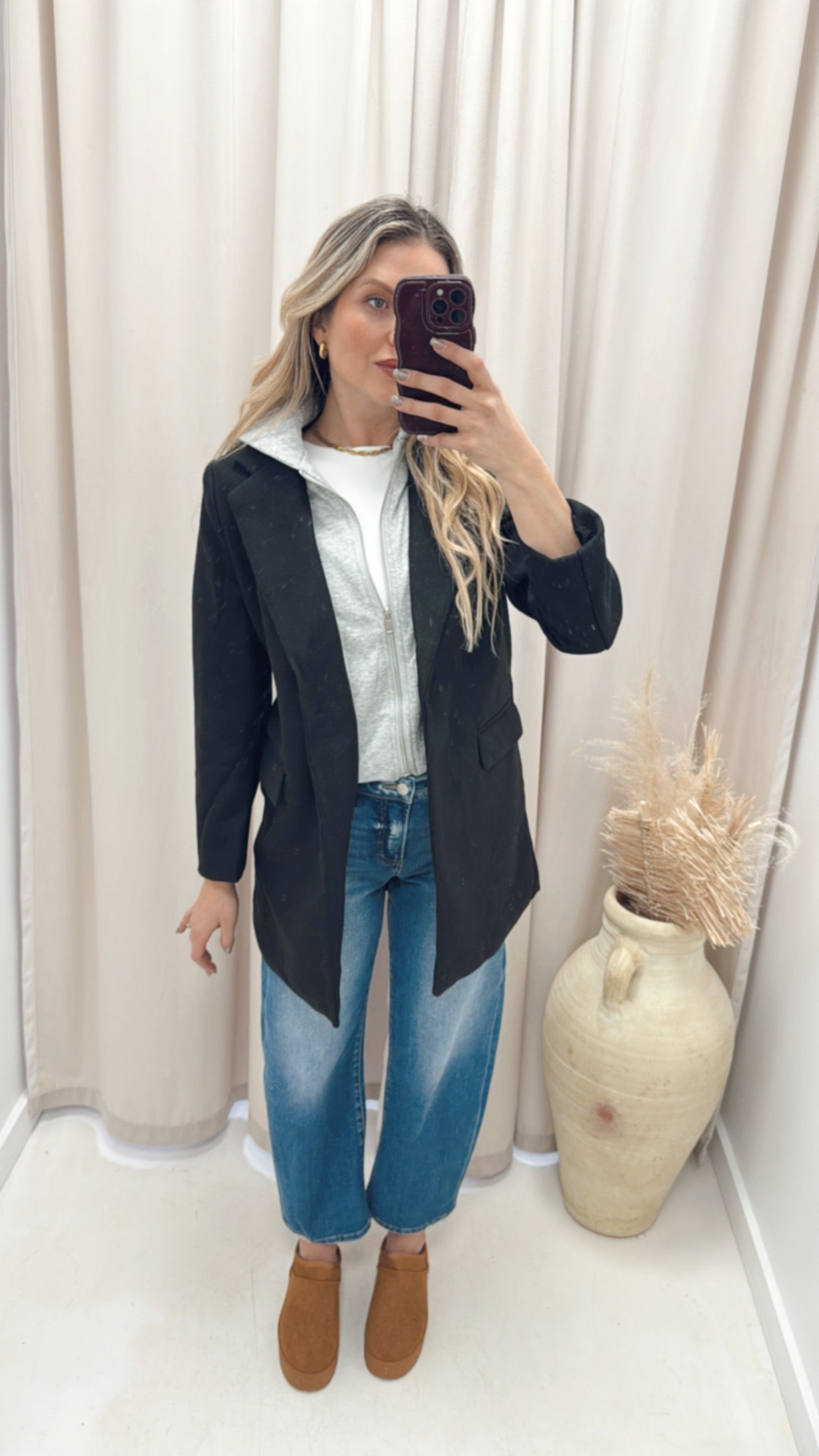 POLLINE BLAZER HOODIE (BLACK)