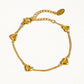 NEW VIVRE 18K GOLD NON-TARNISH PETITE HEART BRACELET (PRE-ORDER)