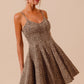 NEW JENNA DENIM MINI DRESS (ANIMAL PRINT)