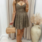 NEW JENNA DENIM MINI DRESS (ANIMAL PRINT)
