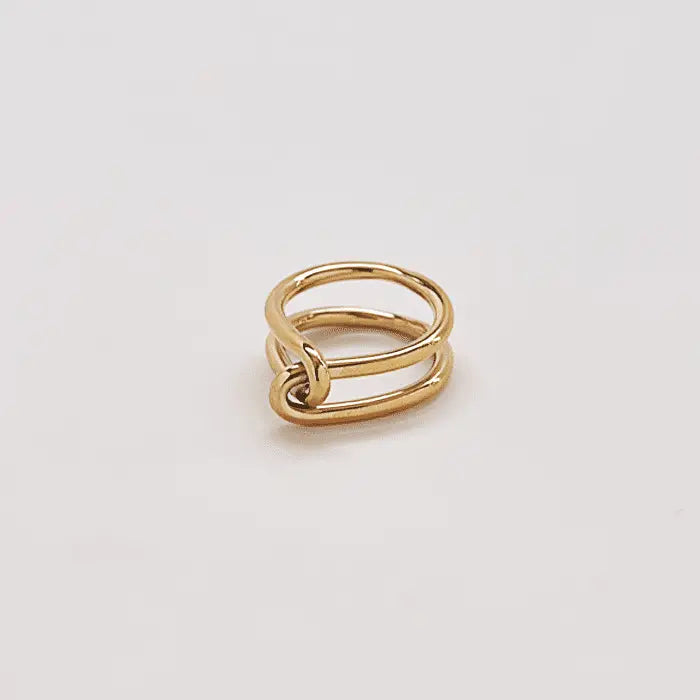 NEW GOLD DOUBLE KNOT RING
