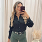 NAOMIE BUTTON UP BLOUSE (BLACK)