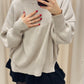 NEW WILLOW OVERSIZED SWEATER (HEATHER BEIGE)