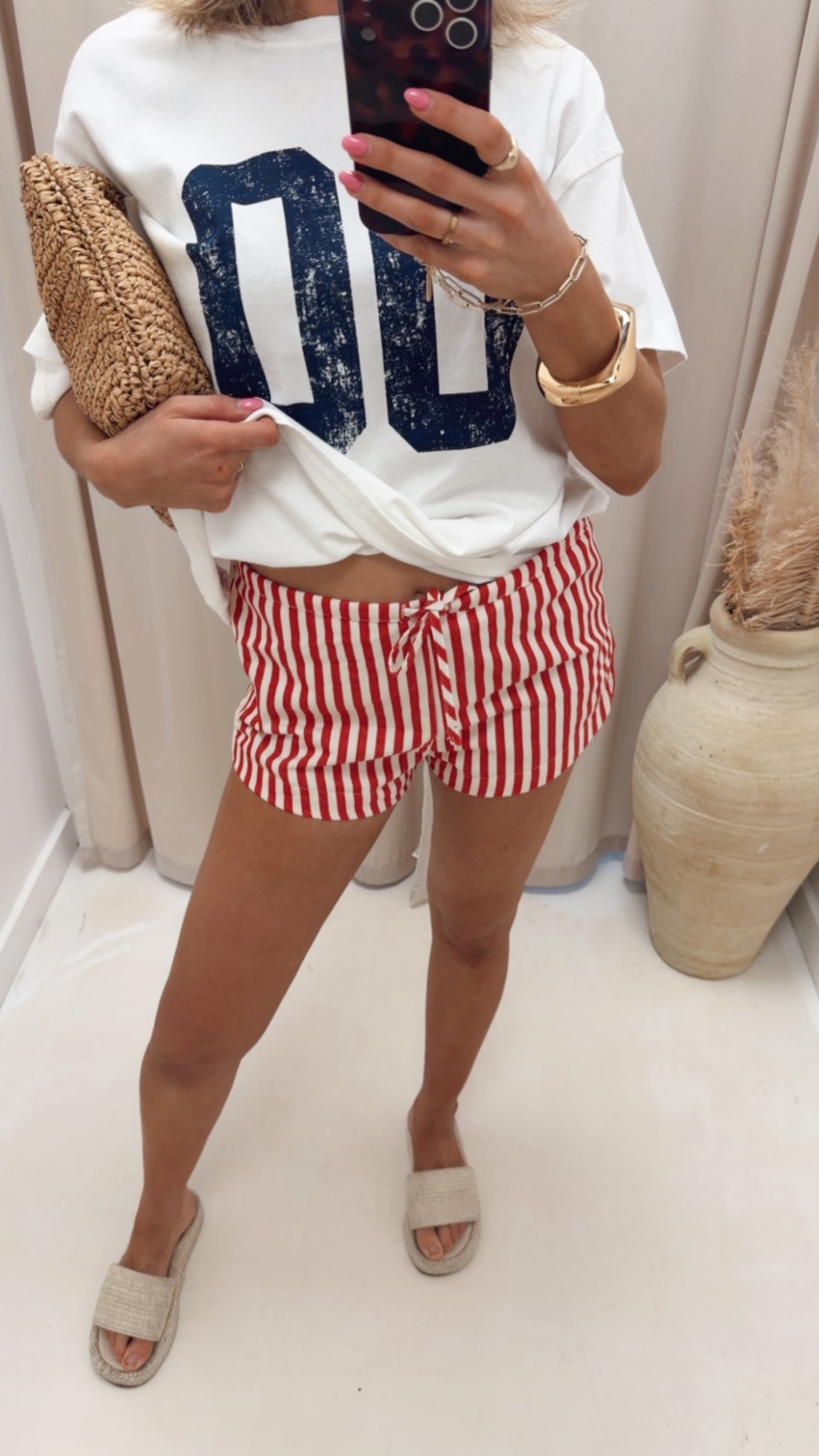 BILLY STRIPED SHORTS (RED) | BEST SELLER