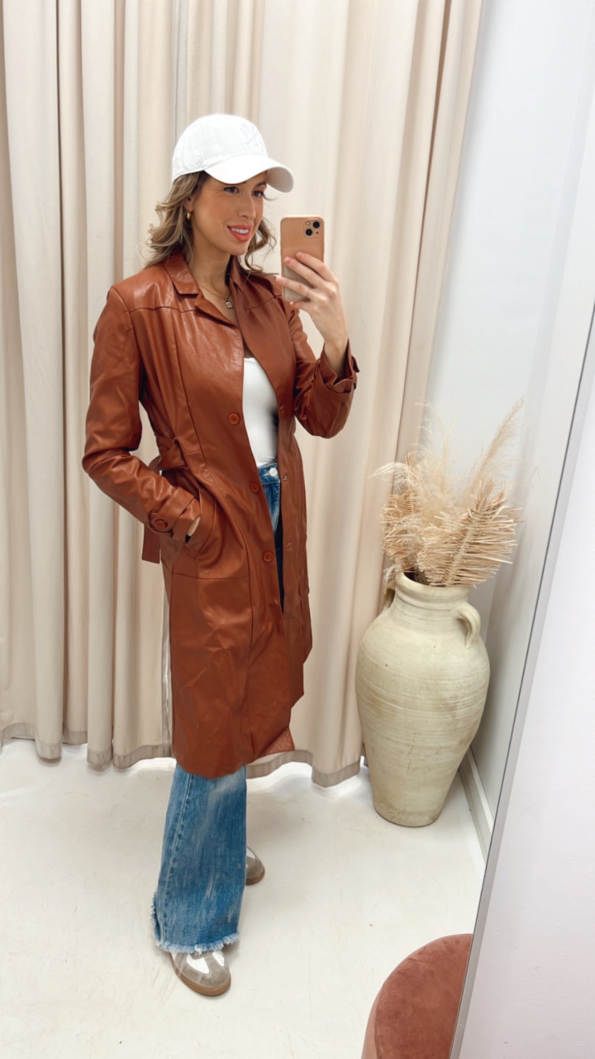 NEW NATALIA TRENCH COAT (COGNAC)