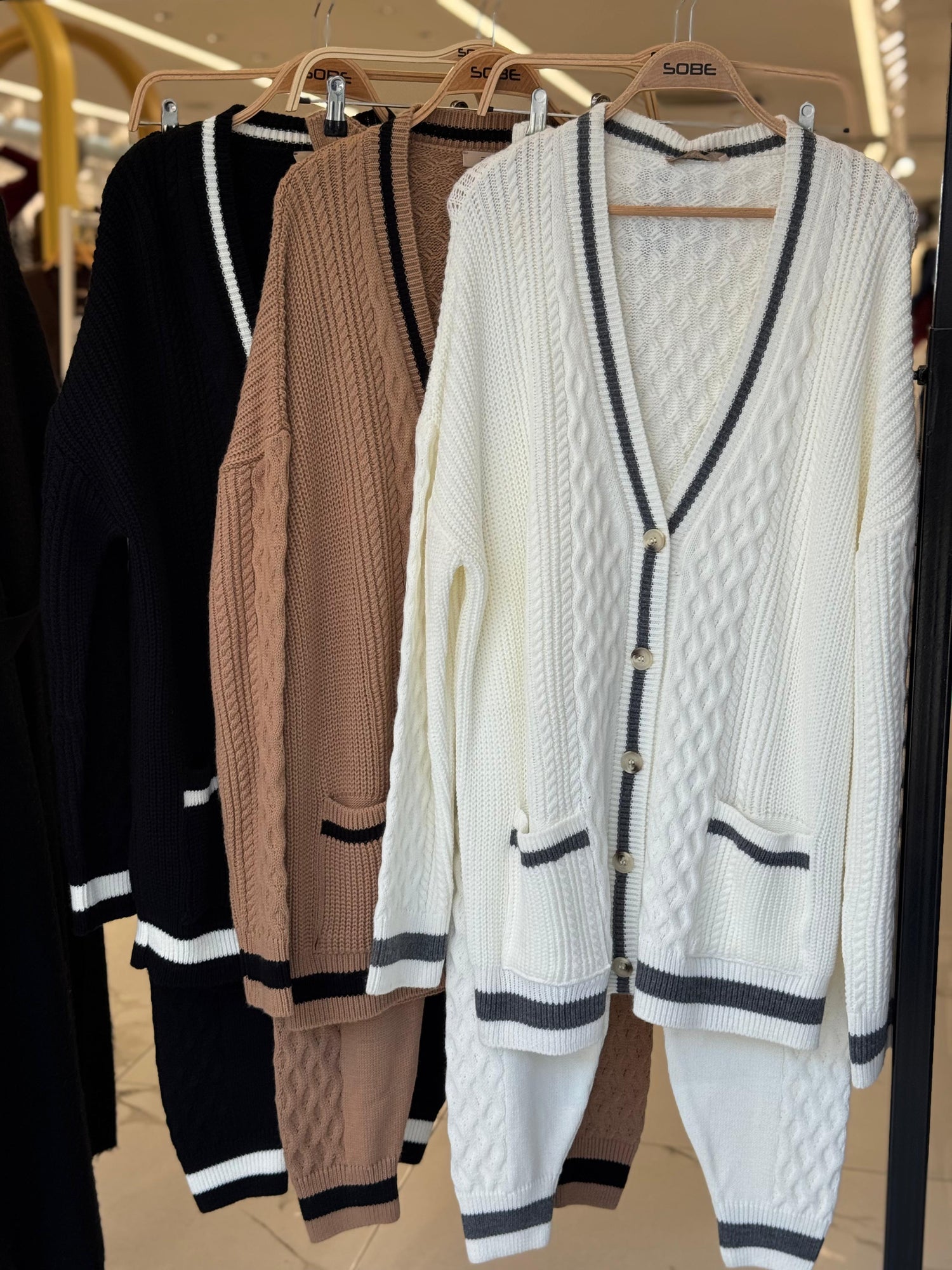 ISABELLE  KNIT LUX LOUNGE SET (CAMEL)