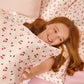 SATIN  KING PILLOWCASE CHERRY | KITSCH