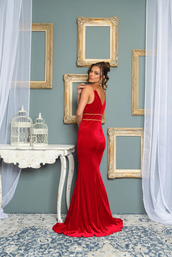PRE-ORDER | RED VELVET GOWN
