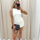 PERCILLA DENIM MINI DRESS