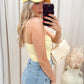NEW BLUE STRETCH DENIM MINI SKIRT