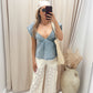 ALBA LACE CARGO WIDE LEG LACE PANT