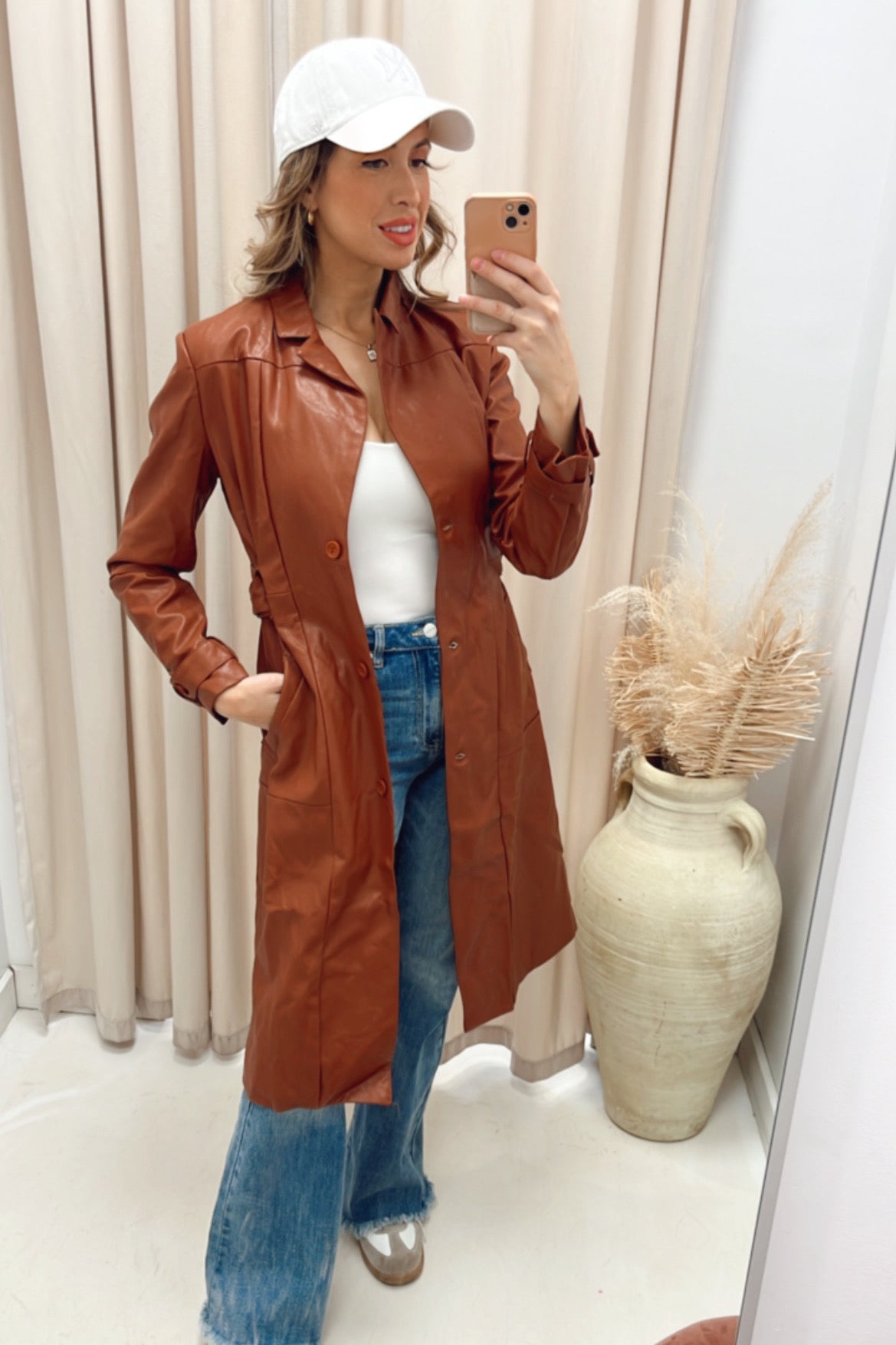 NEW NATALIA TRENCH COAT (COGNAC)