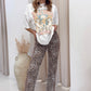 NEW MOLLY MAE ANIMAL PRINT JEAN