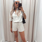 LYDIA TWO PIECE SHORT SET (LINEN)