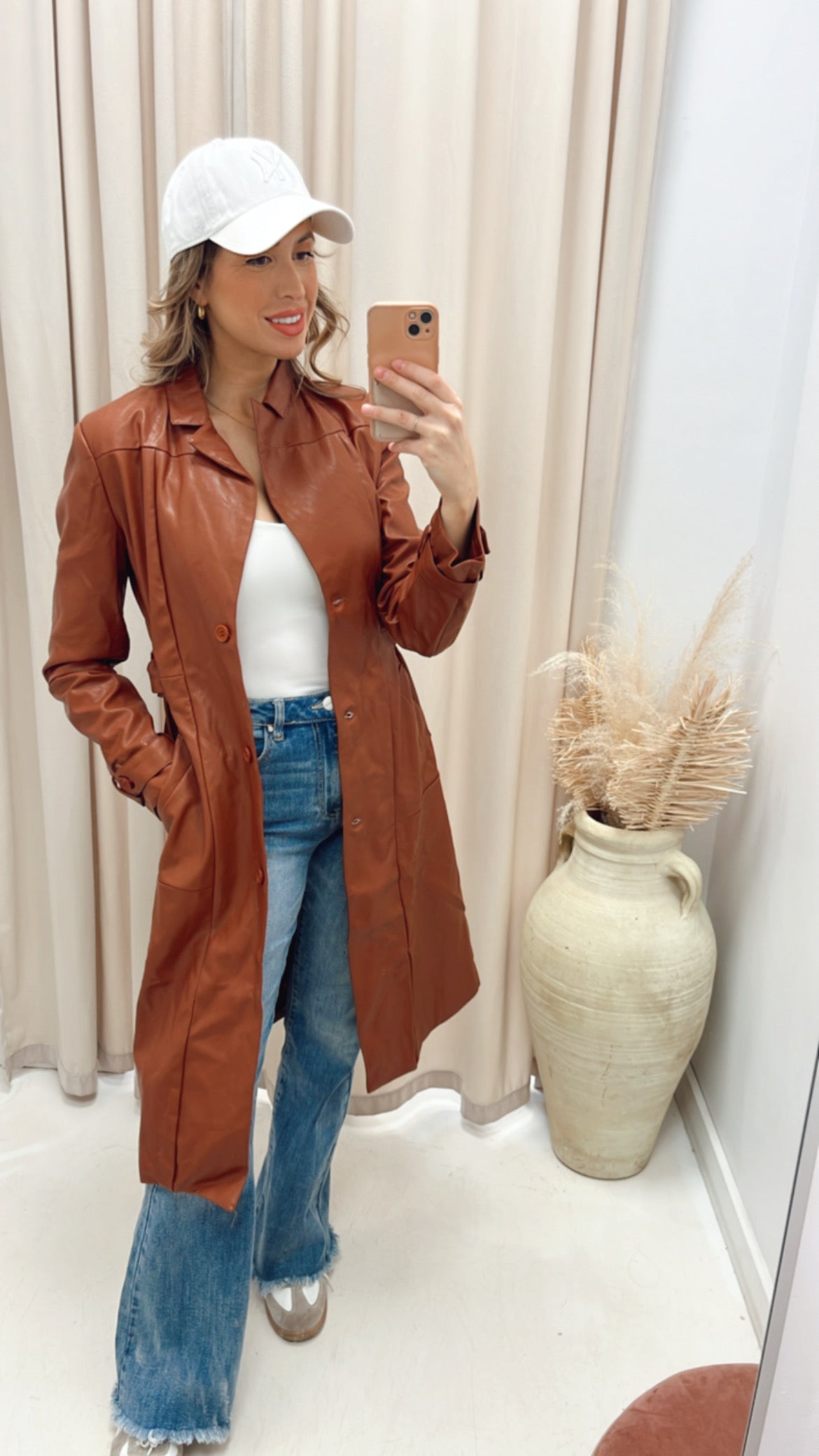 NEW NATALIA TRENCH COAT (COGNAC)