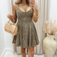NEW JENNA DENIM MINI DRESS (ANIMAL PRINT)