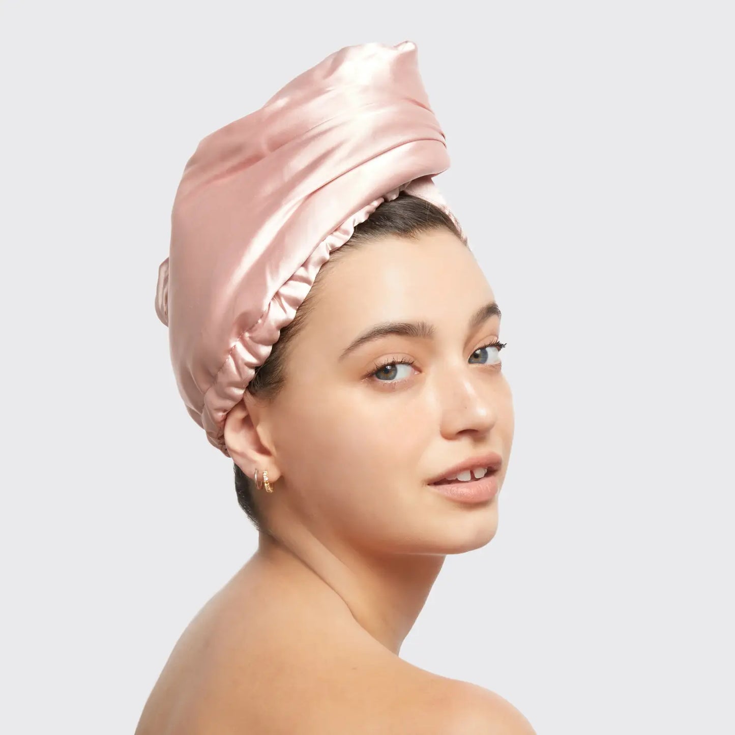 NEW SATIN WRAPPED HAIR TOWEL | KITSCH