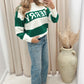 MERRY CHRISTMAS KNIT SWEATER (GREEN)
