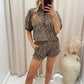NEW GEORGIA TWO PIECE SHORT SET (ANIMAL PRINT)