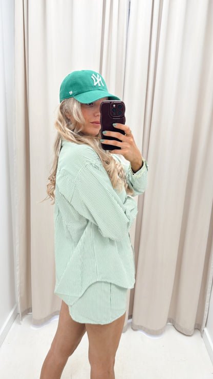 STELLA TWO PIECE STRIPED SET (GREEN)