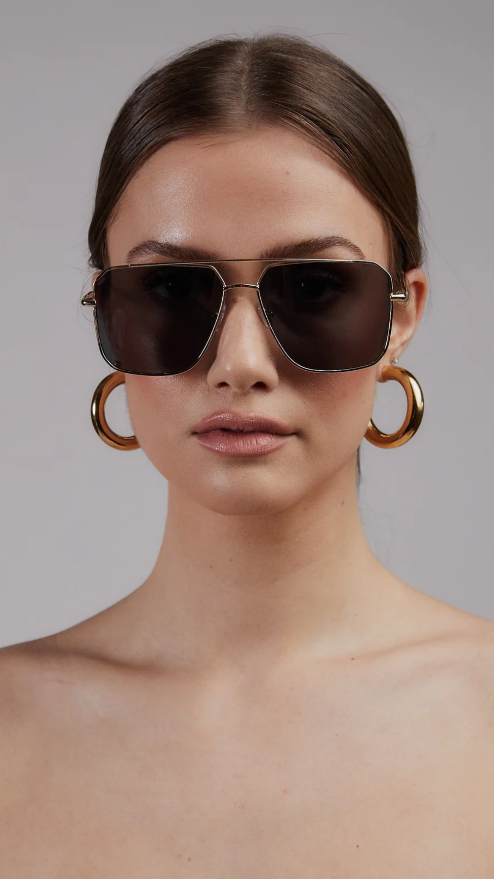 BLAKE SUNGLASSES  (GOLD/BLACK) | SHADY LADY