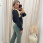 WILLOW DENIM BOOTCUT JEAN  (OLIVE)
