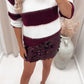 CHARLIE STRIPED SWEATER (BURGUNDY)