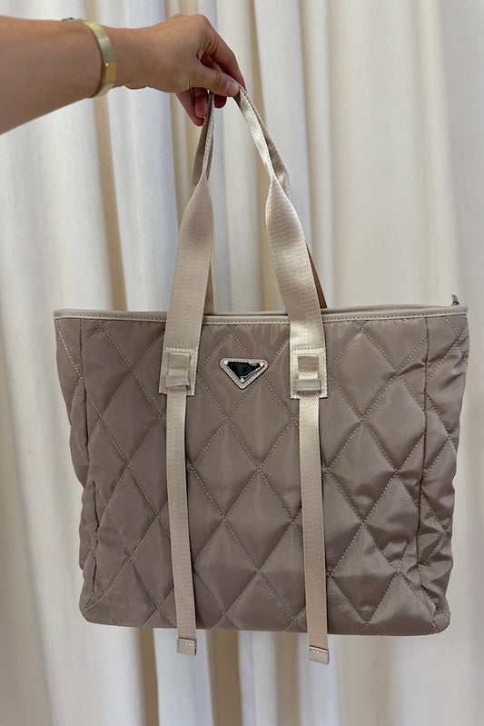 NEW PRIA QUILTED BAG (NUDE)