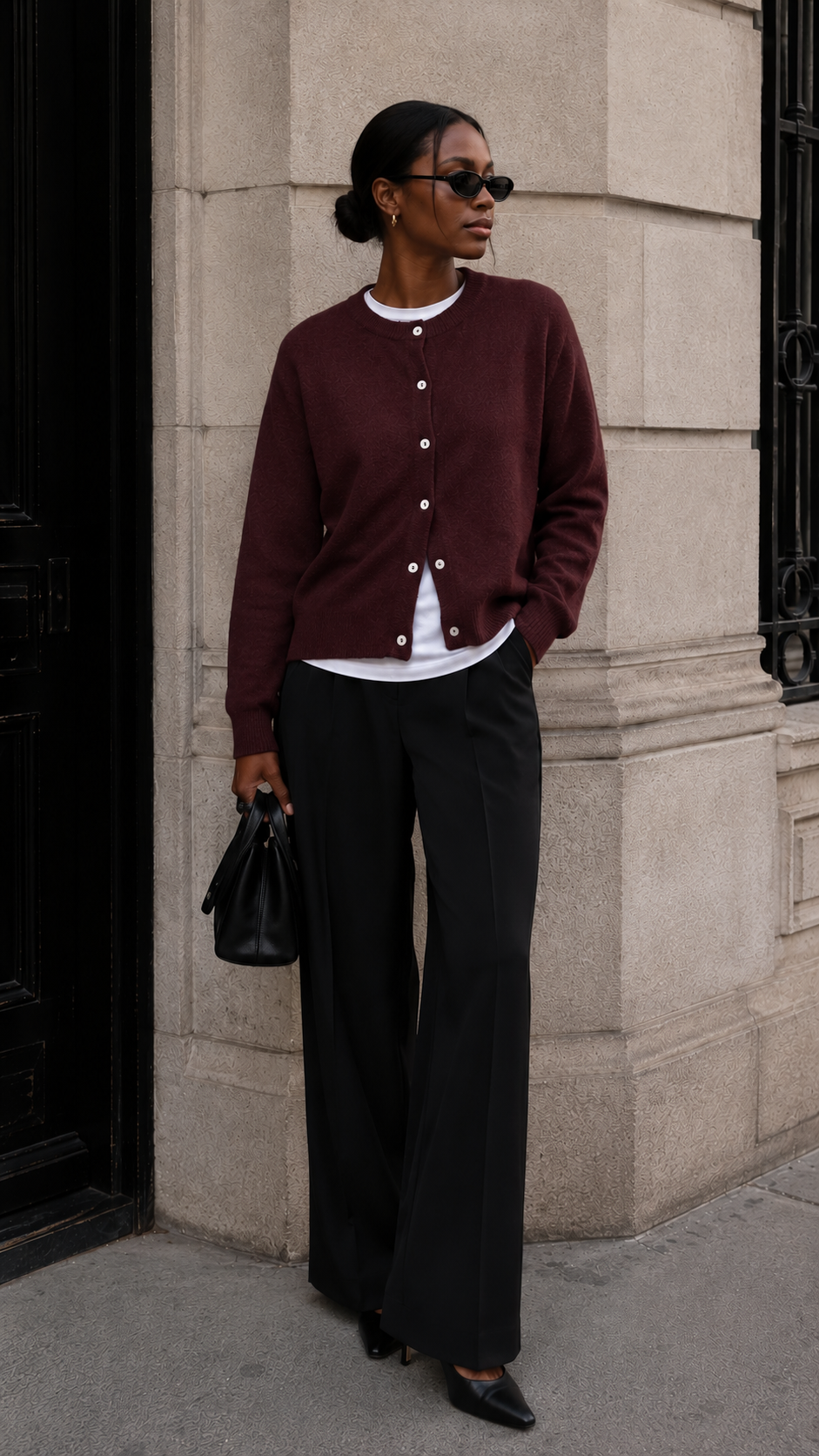SIMON CARDIGAN (ONLY) | MAROON