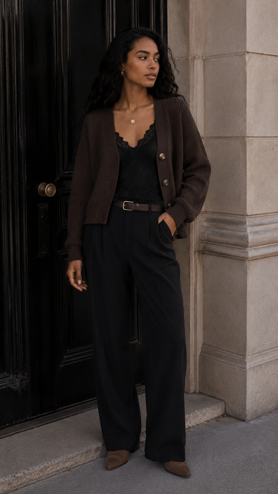 CAROL CARDIGAN (BROWN) | ONLY