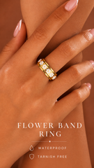DAISY SPINNING GOLD RING