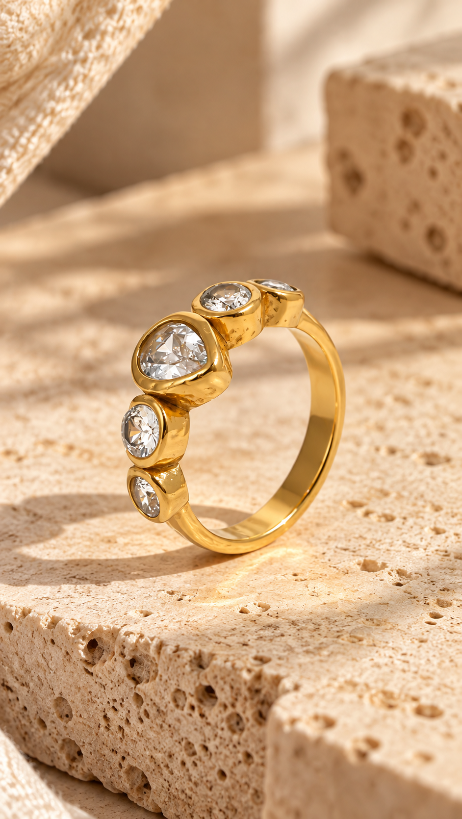 BILLIE DIAMOND RING | TARNISH FREE