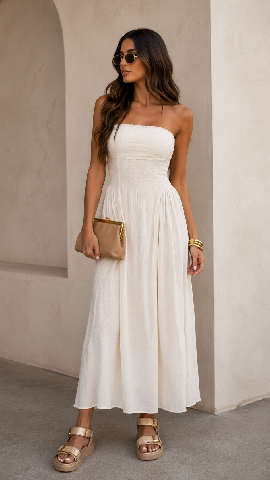 ISLA STAPLESS MAXI DRESS