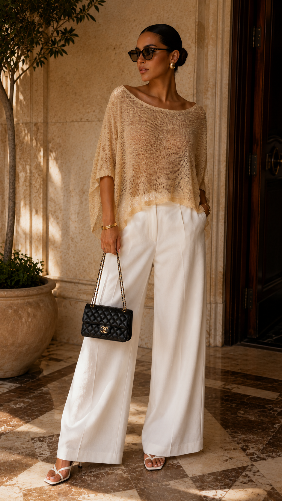 METALIC PONCHO (GOLD)