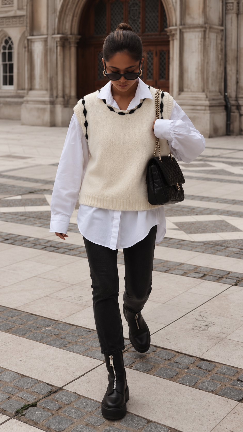 CRRosy Knit Slipover - Whisper White - White