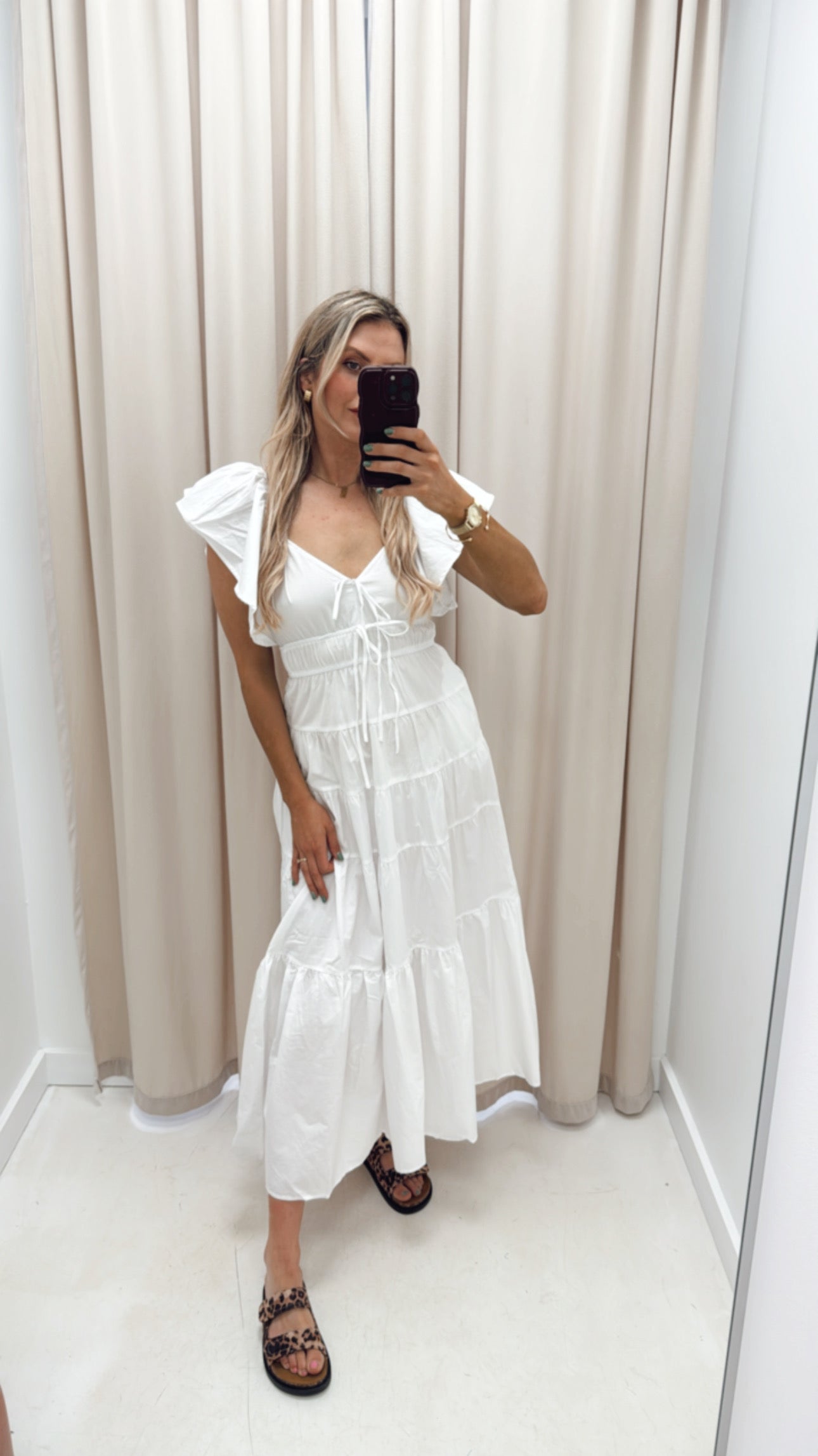 JESSICA WHITE MAXI DRESS