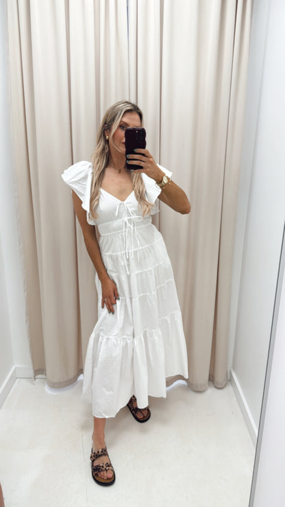 JESSICA WHITE MAXI DRESS