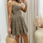 NEW JENNA DENIM MINI DRESS (ANIMAL PRINT)