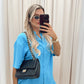 CLAVIYA TWO PIECE SHORT SET (BLUE)