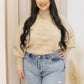 NEW CHANTELLE PUFF SLEEVE KNIT SWEATER (OATMEAL) ONLY