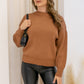 NEW BELLA ROUND NECK SWEATER ( CAMEL )