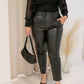 NEW MADDIE STRAIGHT LEG FAUX LEATHER PANTS