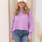 NEW ADELIA OVERSIZED CROPPED SWEATER (LAVENDER)