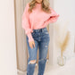 NEW ADELIA OVERSIZED CROPPED SWEATER (BABY PINK)