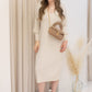 NEW LILAH RIBBED MIDI SWEATER DRESS (IVORY) ONLY