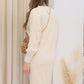 NEW LILAH RIBBED MIDI SWEATER DRESS (IVORY) ONLY
