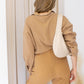 NEW CABRIE TWO PIECE WAFFLE SET (CAMEL)