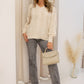 NEW MIRANDA CABLE KNIT PULLOVER SWEATER (IVORY)