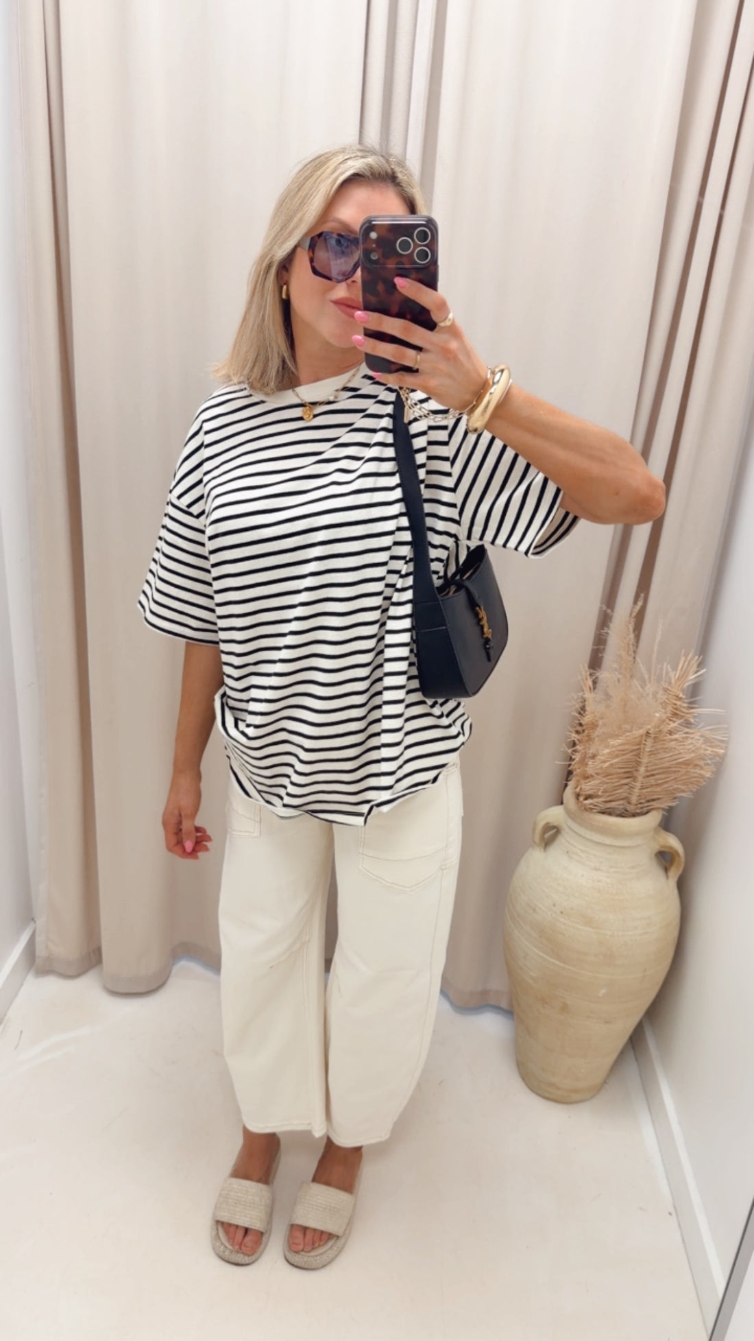 STAPLE STRIPED OVERSIZED TEE